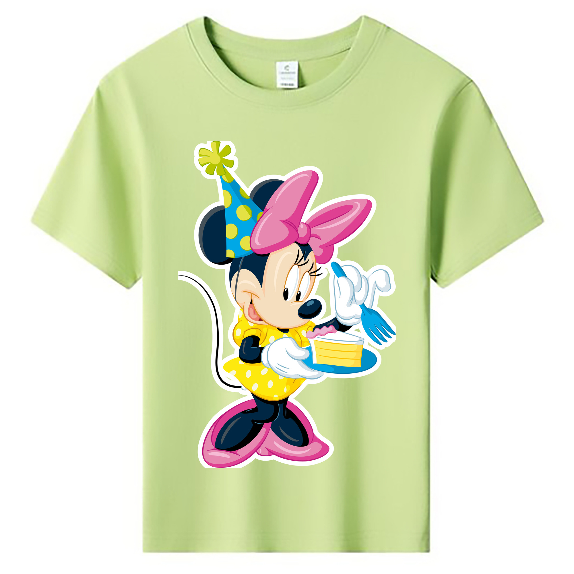 ミッキーマウス Mickey Mouse 綿100％キッズTシャツ（フロントプリント）